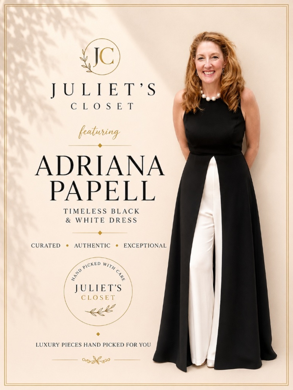 Adrianna Papell Formal Walk Thru Jumpsuit Skirt Gown Size 10 Black White